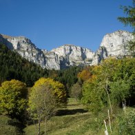 Scendendo verso Aune da Malga Monsampiano - Parco delle Dolomiti Bellunesi